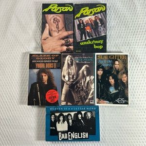 Lot of 6 vintage Cassette tapes.